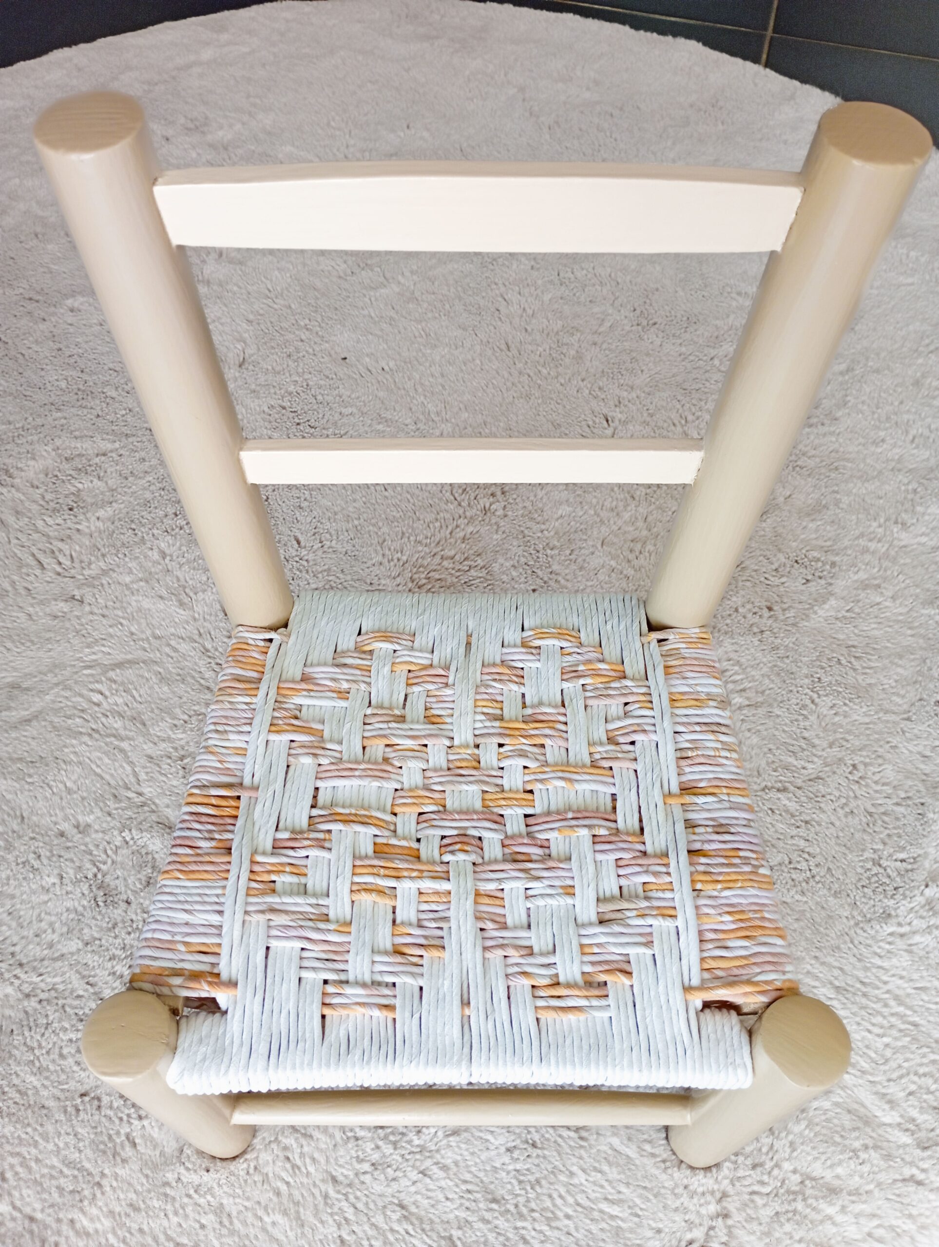Petite chaise Fleur crème