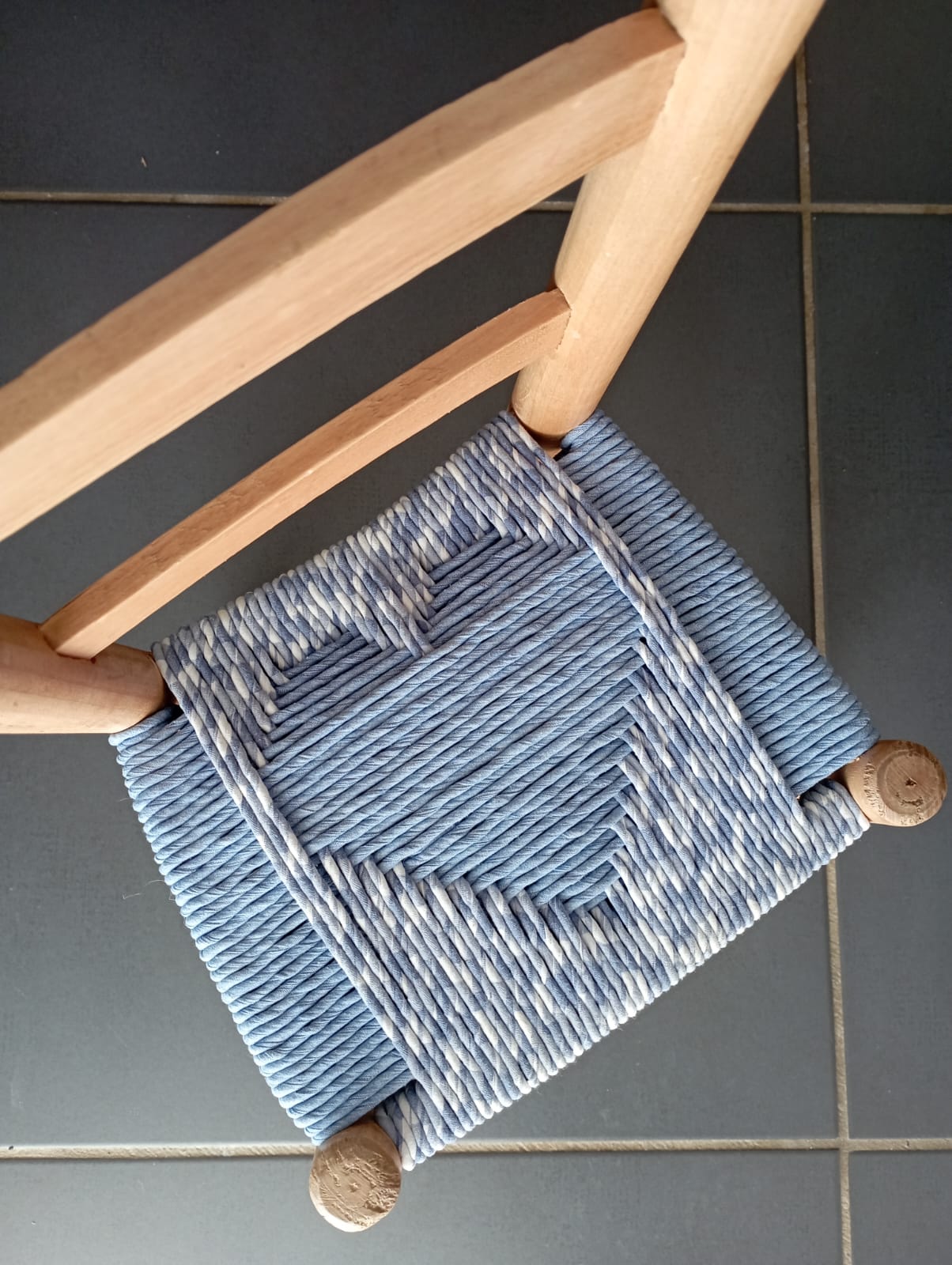 Petite chaise Coeur bleu